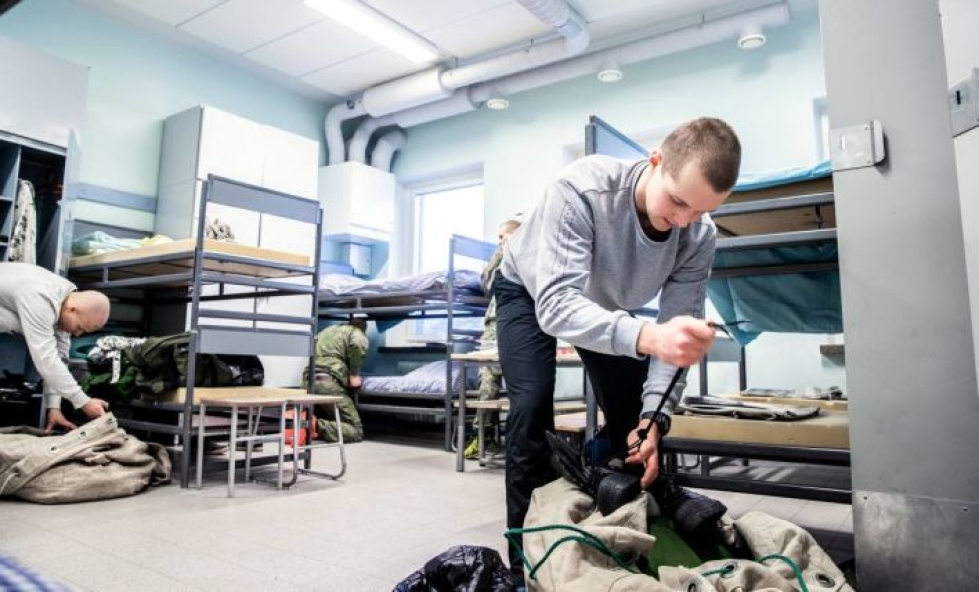 Lappeenrantalainen Tuomas Nororaita halusi varusmiesplavelukseen Onttolaan kuultuaan, että koulutus on vaativaa.