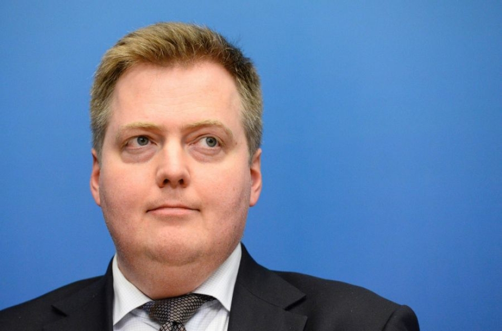 Islannin pääministerin jatkoaikeista on epäselvyyttä. LEHTIKUVA/AFP
