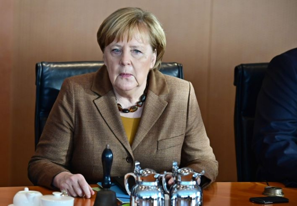 Yhä on aikaa päästä sopuun asioista, jos kaikki osoittavat hyvää tahtoa, liittokansleri Angela Merkel evästi. LEHTIKUVA/AFP