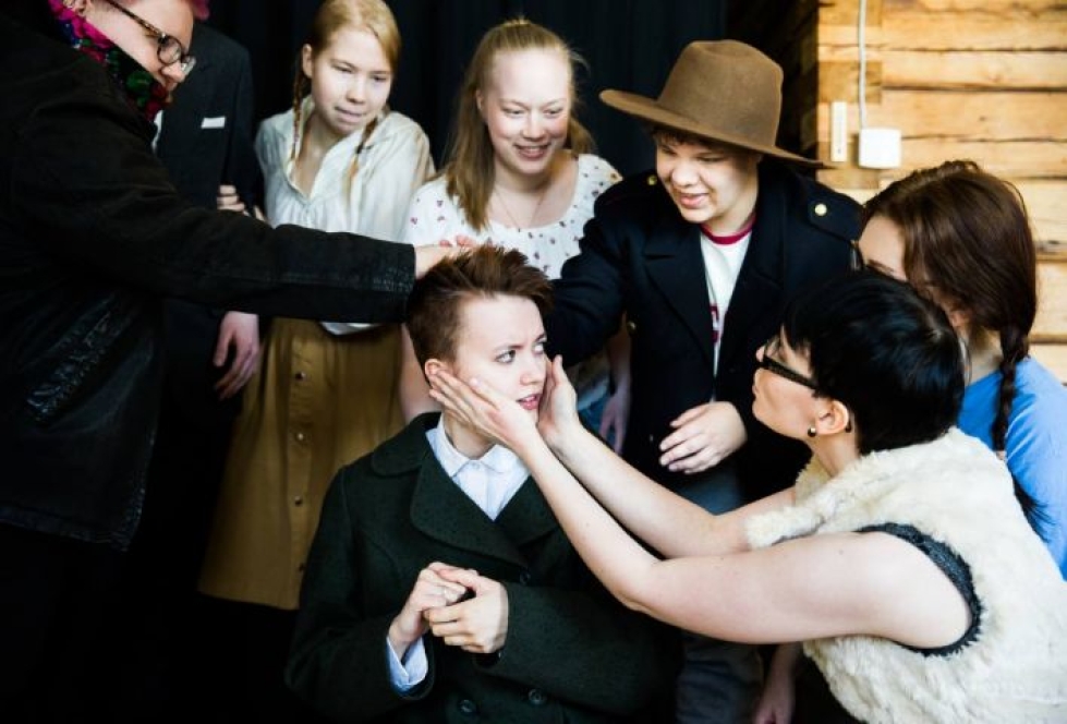 Teatteri Rajarikko keväällä 2018, jolloin näytelmä oli Lampaat.