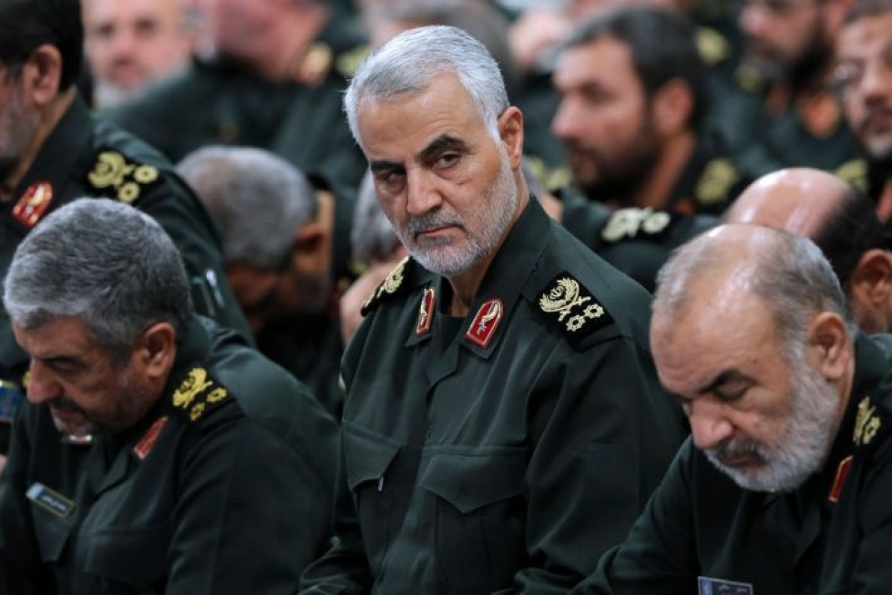Yhdysvallat tappoi Iranin vallankumouskaartin Quds-joukkojen komentajan Qassem Suleimanin ilmaiskulla Bagdadin lentokentällä. LEHTIKUVA/AFP