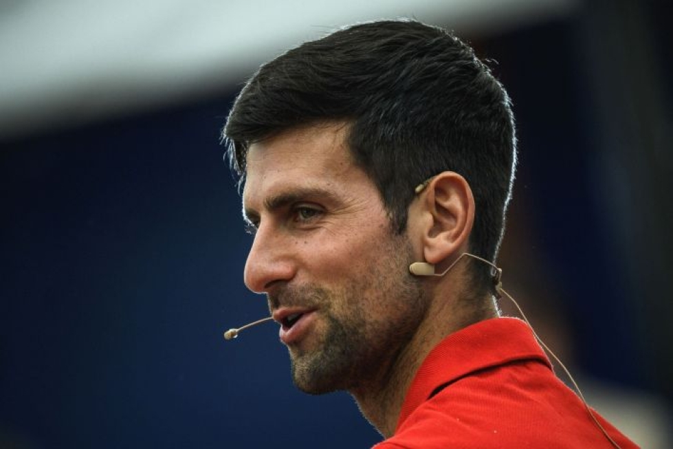 Djokovic epäilee, että pelaajat pystyisivät noudattamaan Yhdysvaltojen avoimen mestaruusturnauksen koronarajoituksia. LEHTIKUVA/AFP