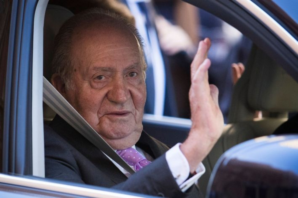 Espanjan kuningas Juan Carlos luopui kruunusta vuonna 2014 korruptioskandaalin vuoksi. LEHTIKUVA / AFP