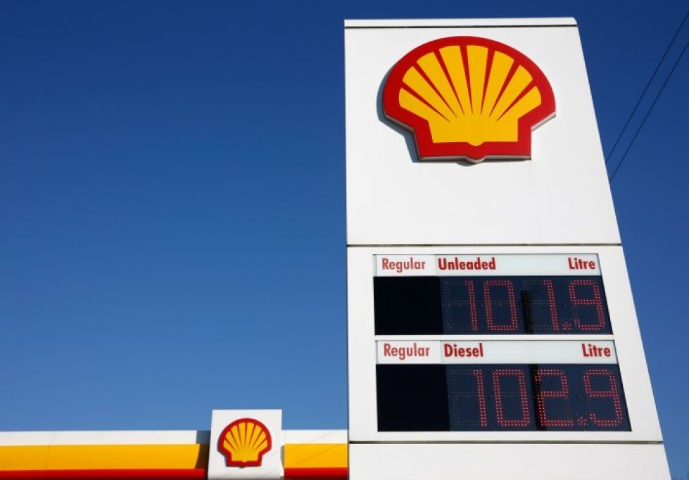 Öljy-yhtiö Shellin tappio paisui vuoden toisella neljänneksellä 18,1 miljardiin dollariin. LEHTIKUVA/AFP
