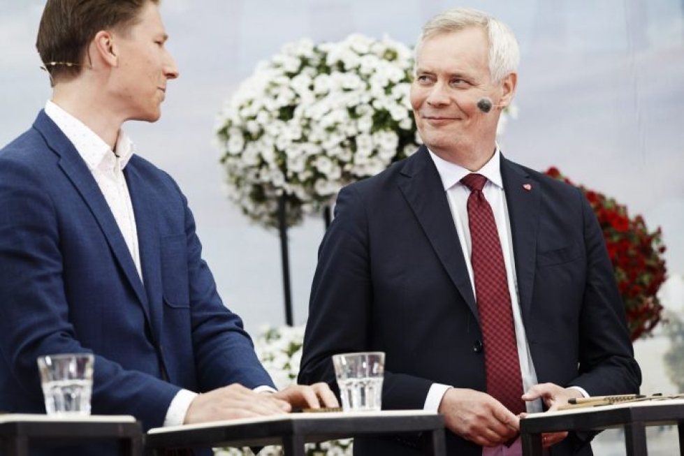 Oppositiopuolue kokoomuksen varapuheenjohtaja Antti Häkkänen sanoi, että pääministeri Antti Rinteen (sd.) vappusatanen oli absurdi lupaus jo ennen vaaleja. LEHTIKUVA / RONI REKOMAA