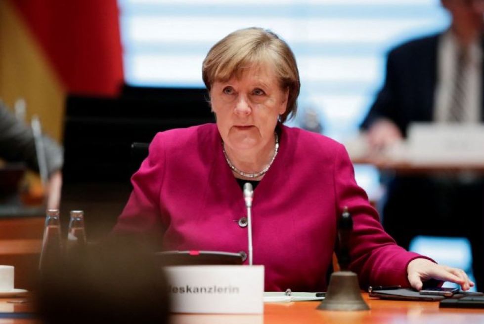 Liittokansleri Angela Merkelin seuraajaehdokasta pohditaan sunnuntaina kokouksessa. Lehtikuva/AFP