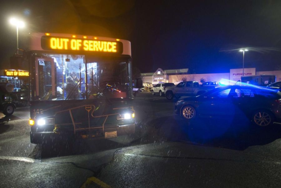 Veriteot tapahtuivat illalla paikallista aikaa Cascade-ostoskeskuksessa Burlingtonissa. Lehtikuva/AFP