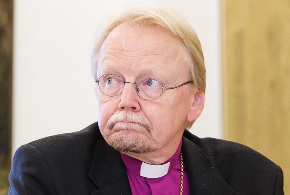 Arkkipiispa Kari Mäkinen piispainkokouksessa Joensuussa viime syyskuussa. 