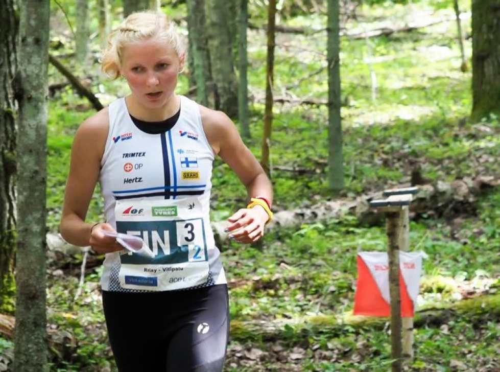 Marika Teini vuoden 2017 MM-kisoissa Virossa.
