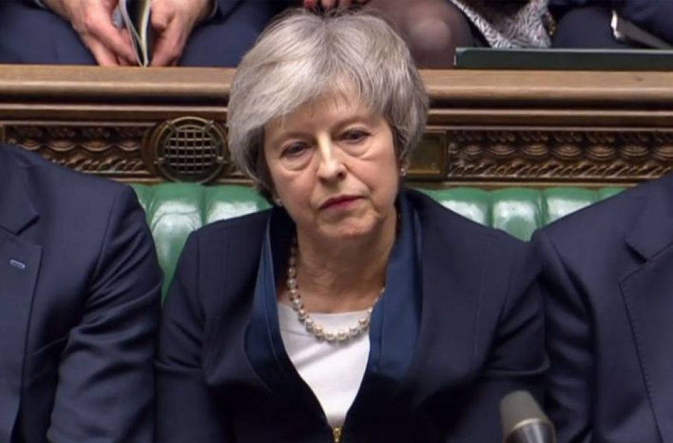 Pääministeri Theresa Mayn odotetaan voittavan äänestyksen hallituksen luottamuksesta. LEHTIKUVA/AFP