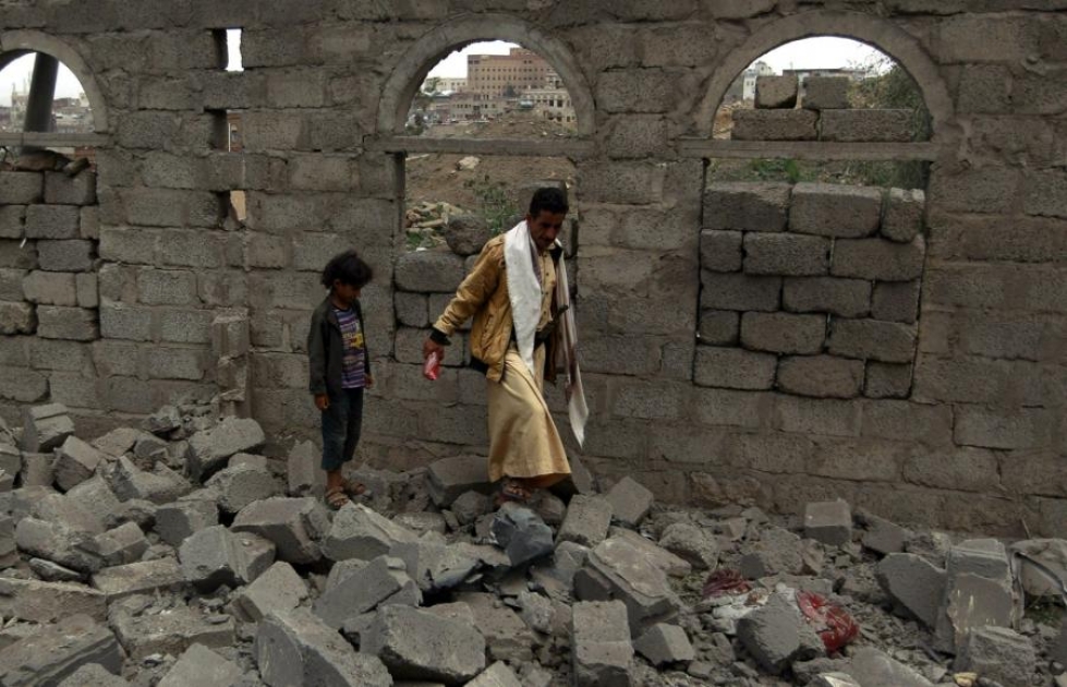 Jemenin sisällissodassa on kuollut jo liki 6 900 ihmistä, joista iso osa on siviilejä. LEHTIKUVA/AFP