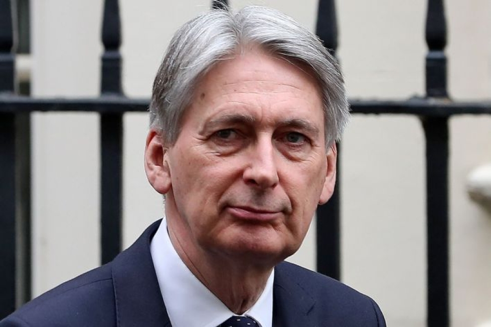Britannian valtiovarainministerin Philip Hammondin mukaan sopimus on esimerkki erityissuhteesta Britannian ja USA:n välillä. LEHTIKUVA/afp