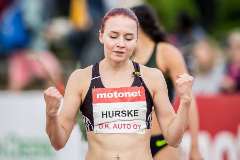 Reetta Hurske juoksi 100 metrin aitojen ennätyksensä 13,11 viime kesänä Joensuun GP-kisoissa.
