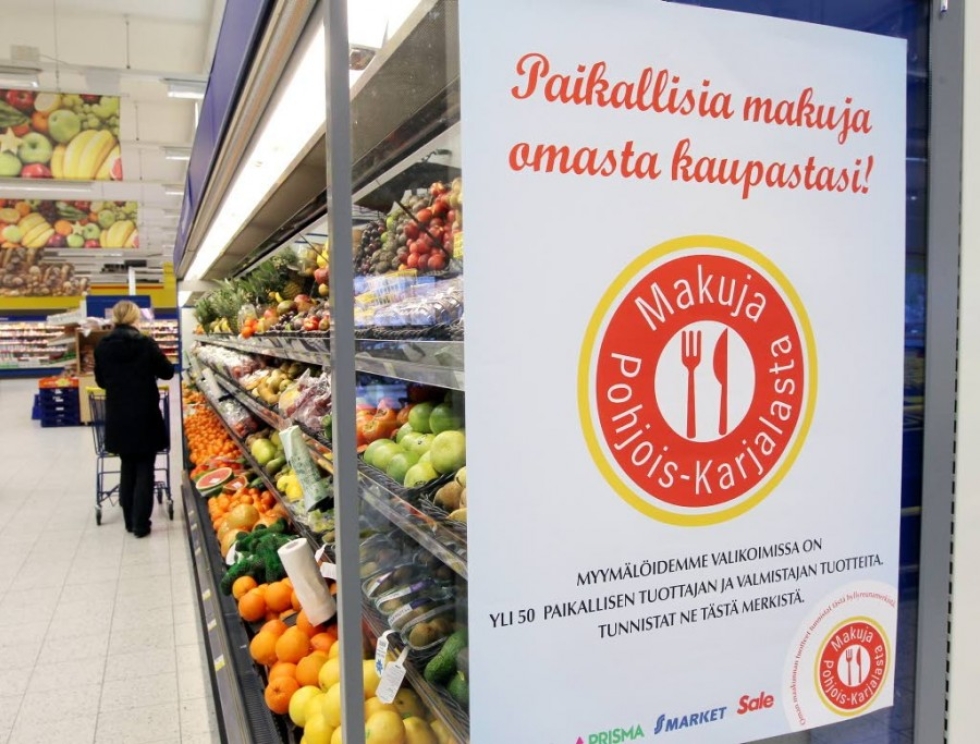Makuja Pohjois-Karjalasta -merkkiä voi käyttää elintarvikkeessa, joka on jalostettu Pohjois-Karjalassa riippumatta itse raaka-aineen alkuperästä.