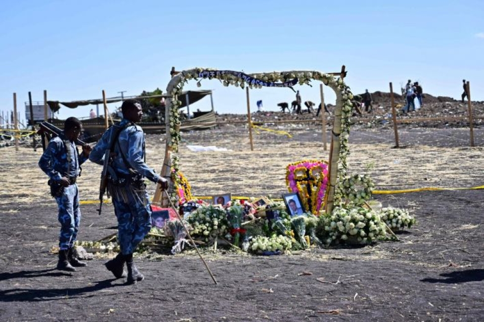 Boeingin 737 Max 8 -kone putosi Etiopiassa aiemmin tässä kuussa,ja 157 ihmistä kuoli. LEHTIKUVA / AFP