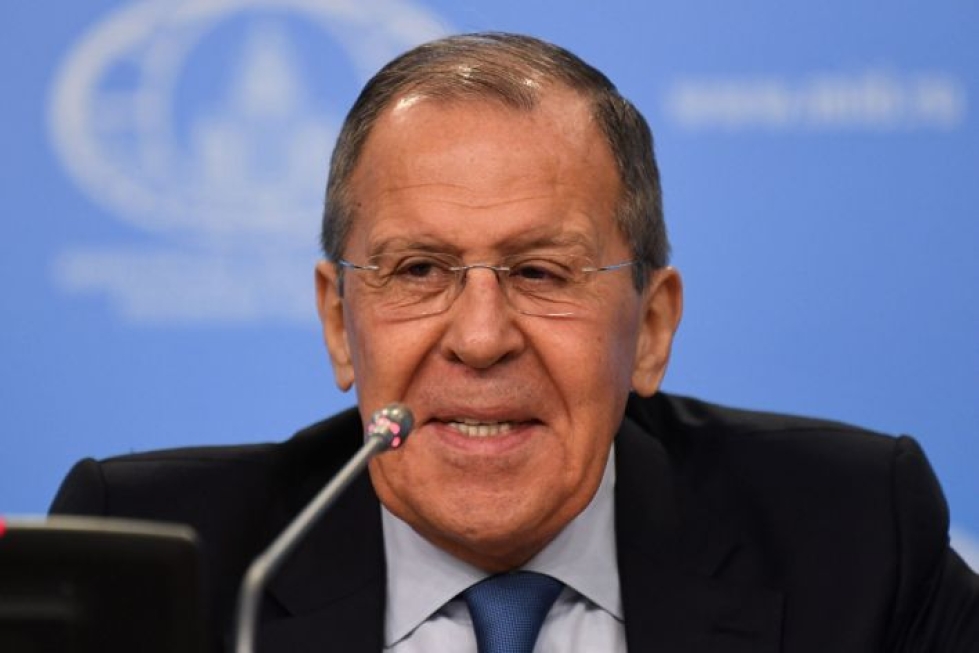 Lavrovin pesti ulkoministerinä jatkuu. LEHTIKUVA/AFP