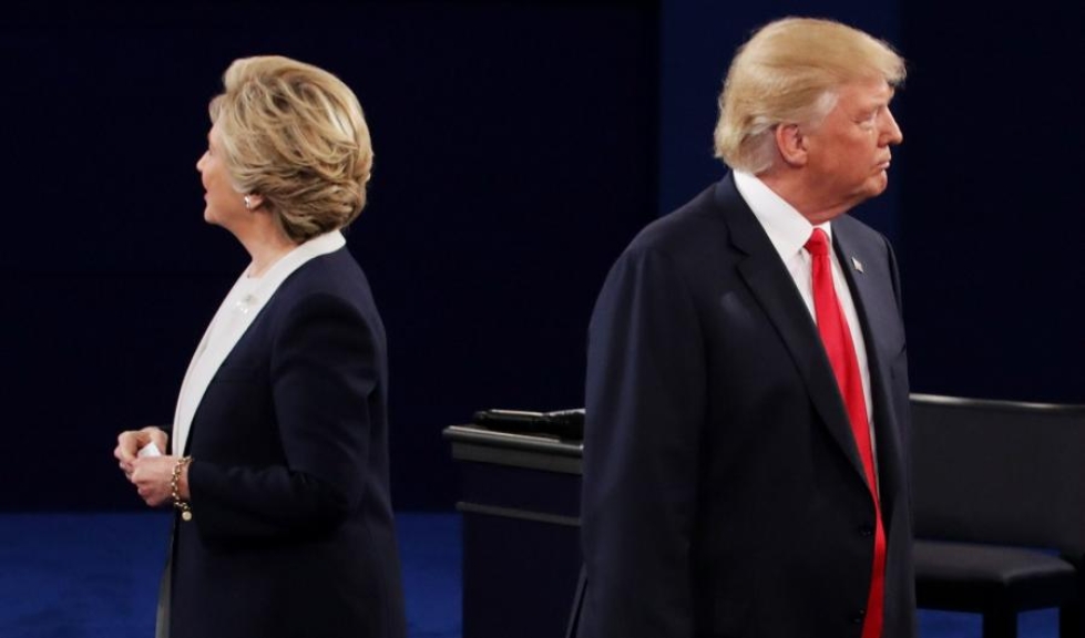 Donald Trumpin ja Hillary Clintonin vaalitaistelua on pidetty Yhdysvaltain presidentinvaalien historian kärjistyneimpänä. LEHTIKUVA/AFP