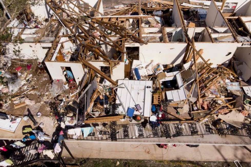 Trooppinen myrsky Michael teki pahaa jälkeä etenkin Floridan Panama Cityssä.