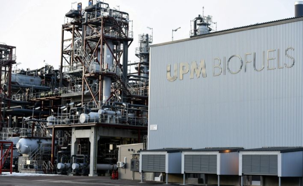 UPM:n biopolttoainetehdas (UPM Biofuels) Kaukaan tehtaalla Lappeenrannassa. LEHTIKUVA / JUSSI NUKARI
