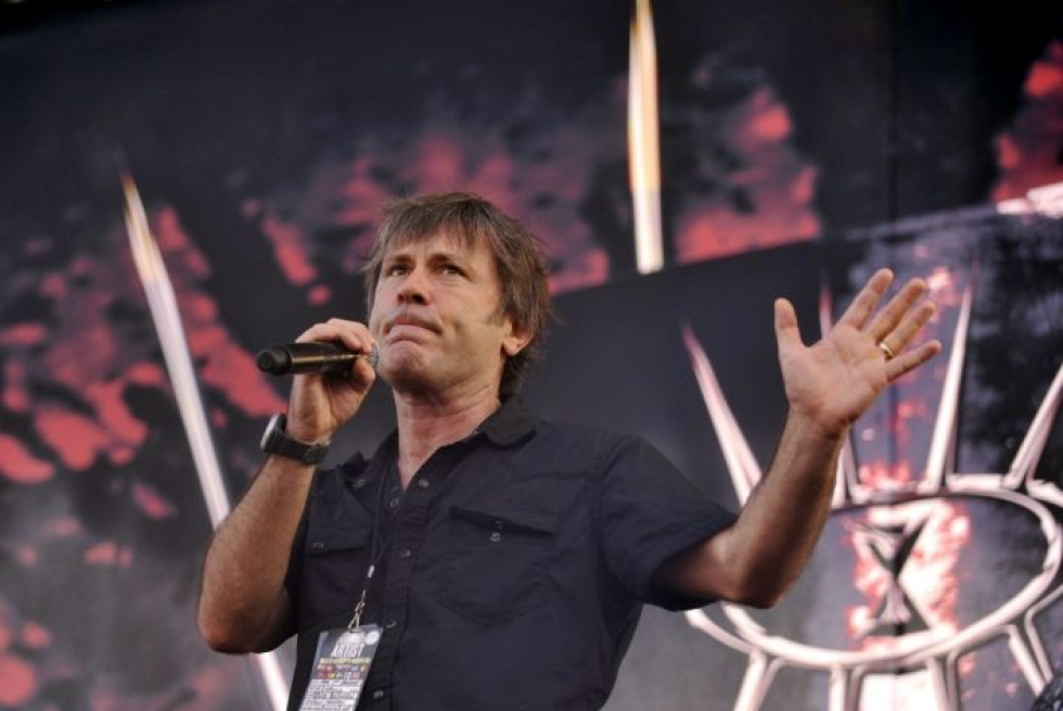 Iron Maidenin solisti Bruce Dickinson nimitetään Helsingin yliopiston filosofisen tiedekunnan kunniatohtoriksi. Kuva: Lehtikuva / Roni Rekomaa