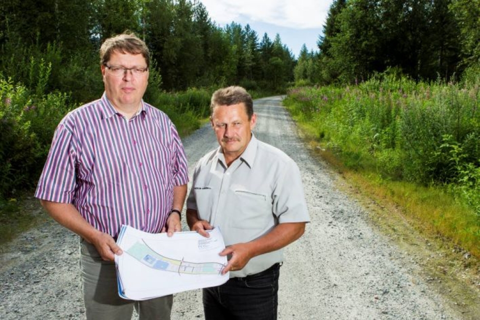 Green Fuel Nordicin Timo Saarelainen ja Kari Hartikainen uskovat bioöljyn tuotantoon Lieksassa.