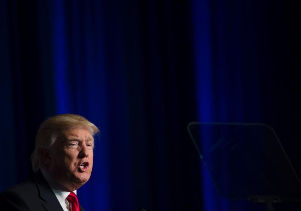 Yhdysvalloissa republikaanien Donald Trump otti Orlandon joukkoampumisen heti esiin vaalikampanjoinnissaan. LEHTIKUVA/AFP