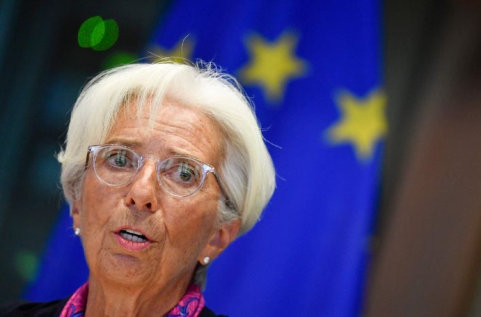 Christine Lagarde nimitys Euroopan keskuspankin johtoon sai Euroopan parlamentin tuen. LEHTIKUVA / AFP