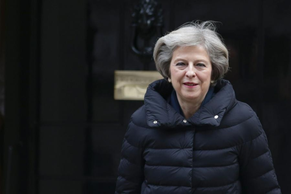 Britannian pääministeri Theresa Mayn odotetaan linjaavan Britannian brexit-tavoitteita huomenna. LEHTIKUVA / AFP