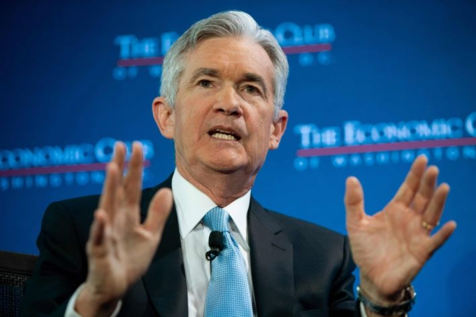 Yhdysvaltain keskuspankin Fedin pääjohtaja on Jerome Powell. LEHTIKUVA/AFP
