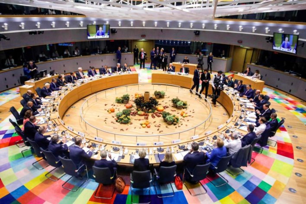 EU-johtajat kokoontuivat torstaina huippukokoukseen Brysseliin. Lehtikuva/AFP