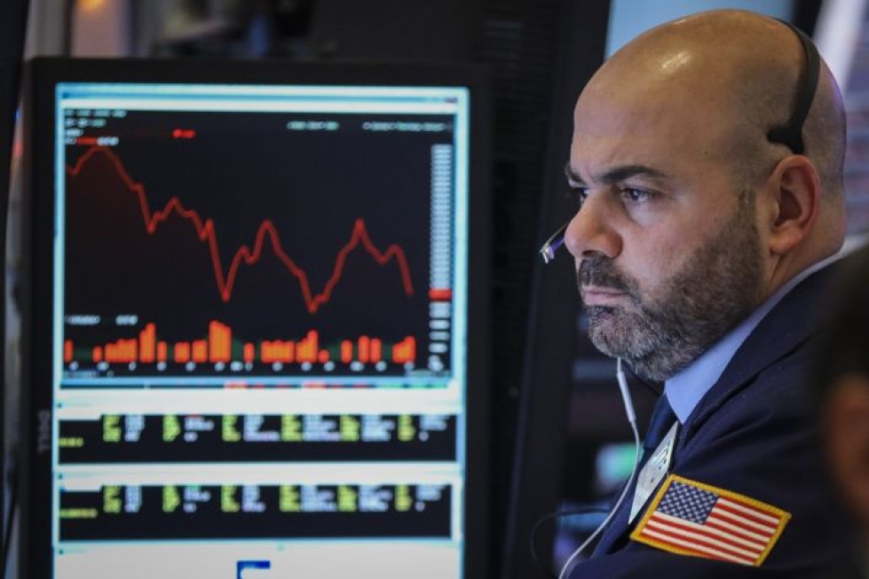 Wall Streetillä on hermoiltu maailman talousluvuista. Lehtikuva / AFP