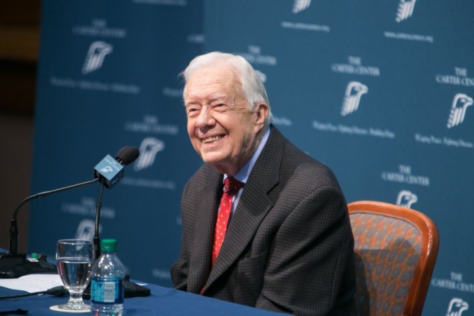 Jimmy Carter on pitkäikäisin Yhdysvaltain presidentti. Lehtikuva/AFP