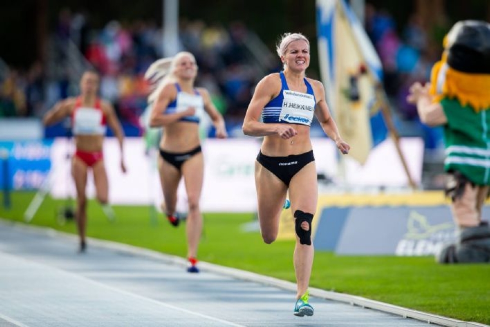 Hertta Heikkinen oli mukana mitalitaistelussa vuosi sitten Kalevan kisoissa.