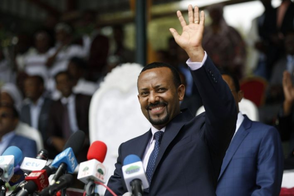 Etiopia on ottanut isoja editysaskeleita nykyisen pääministeri Abiy Ahmedin kaudella. LEHTIKUVA/AFP
