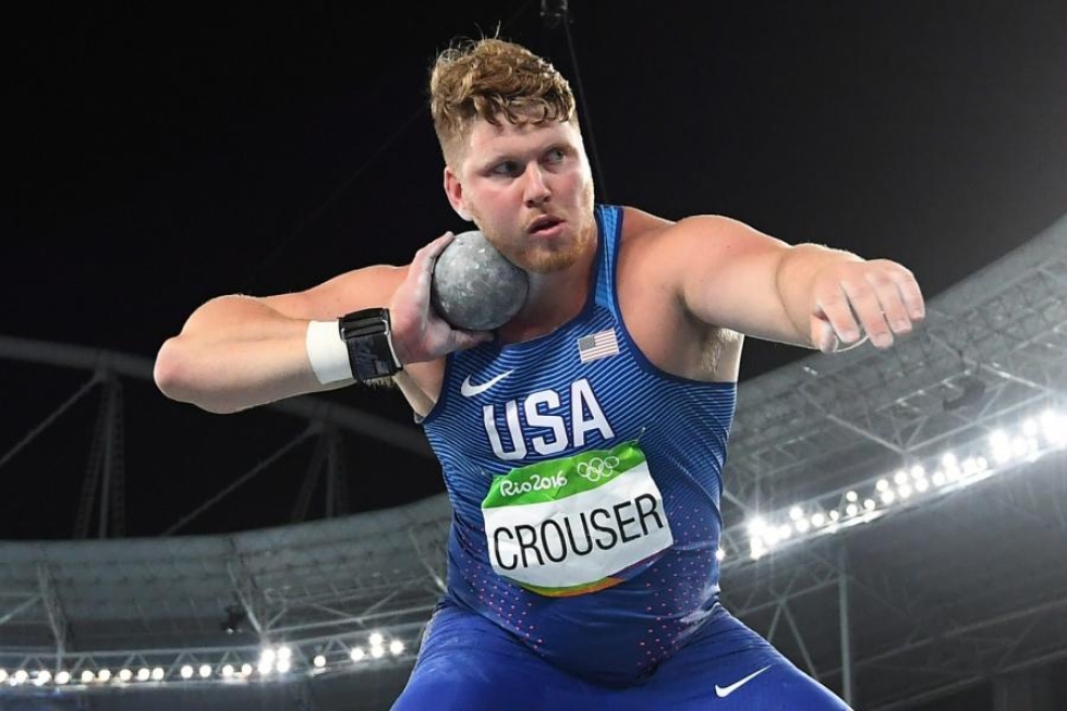 USA:n kuulamörssäri Ryan Crouser oli olympiaringissä ylivoimainen. LEHTIKUVA/AFP