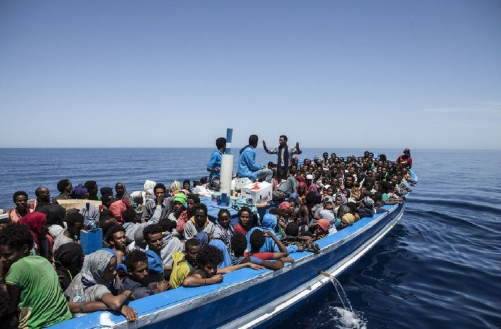 Moni EU-johtaja on muistuttanut, ettei unionilla ole käsissään maahanmuuttokriisiä, koska Välimeri on rauhoittunut merkittävästi. LEHTIKUVA / AFP