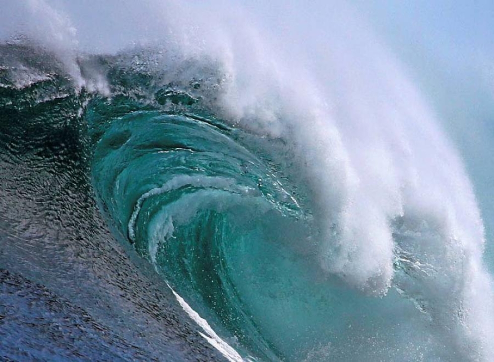 Pohjois-Atlantilla kelluvan poijun automaattimittari tallensi 19-metrisen aallon helmikuussa 2013.