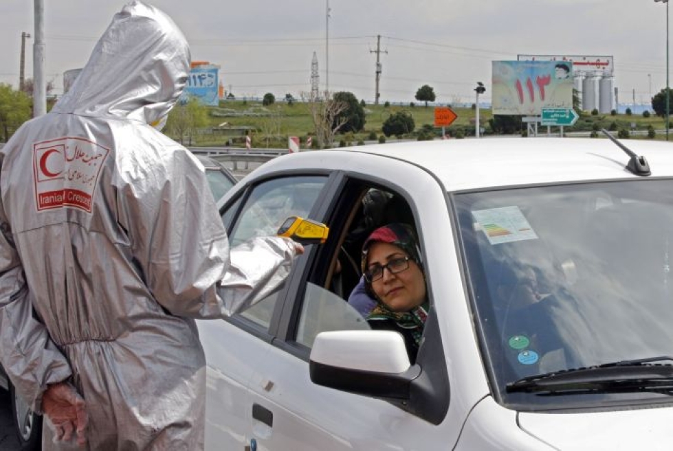 Iran kuuluu koronaviruksen pahimmin runtelemiin maihin maailmassa. Lehtikuva/AFP