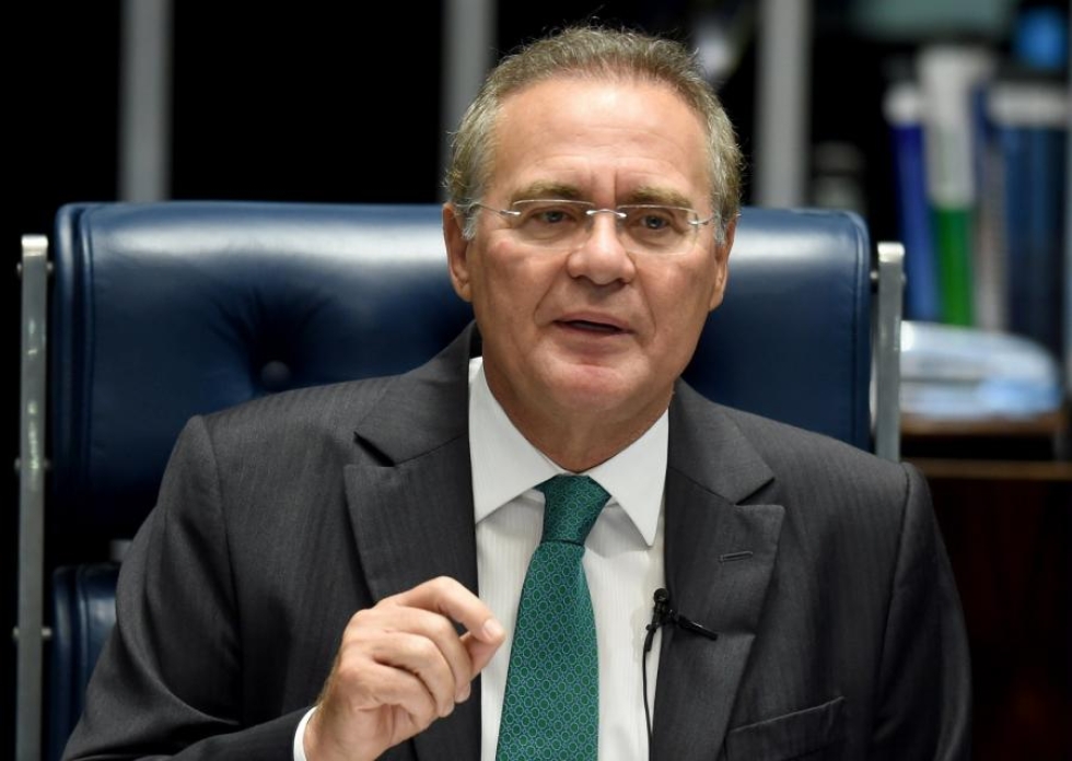 Brasilian oikeus päätti eilen, että senaatin puhemies Renan Calheirosia vastaan nostetut syytteet pysyvät voimassa. LEHTIKUVA/AFP