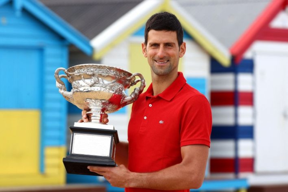 Djokovic nousi ensi kertaa maailmanlistan kärkeen heinäkuussa 2011, 24-vuotiaana Wimbledon-voittajana. LEHTIKUVA /AFP