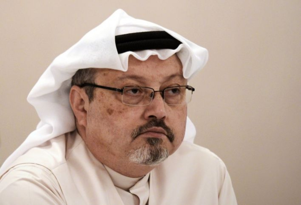 Saudi-Arabian hallinnosta kriittisesti kirjoittanut Khashoggi tapettiin Saudi-Arabian konsulaatissa Istanbulissa lokakuussa 2018. LEHTIKUVA/AFP
