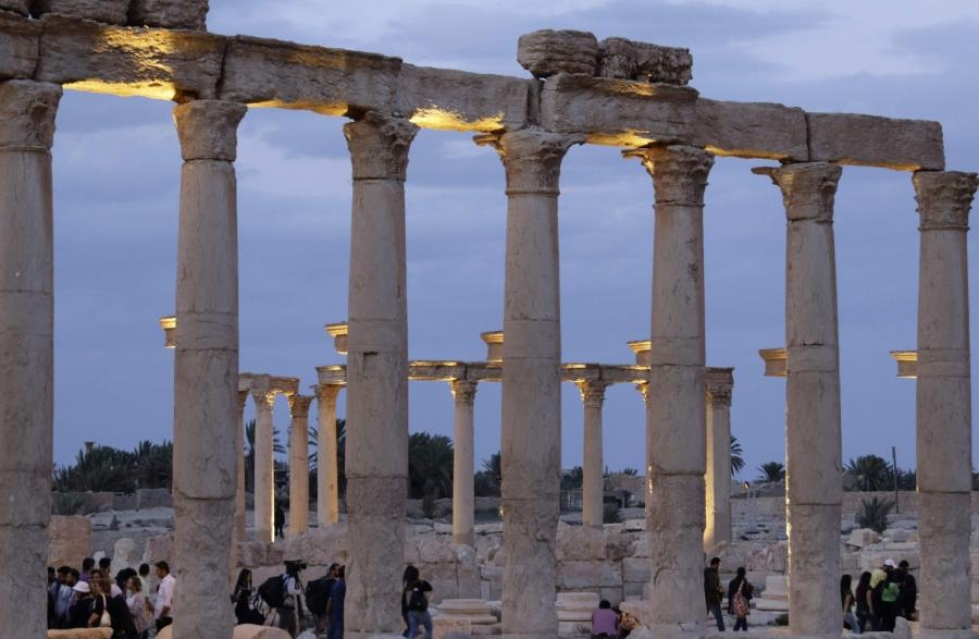 Palmyra on kulttuurihistorillisesti arvokas muinaiskaupunki. LEHTIKUVA/AFP