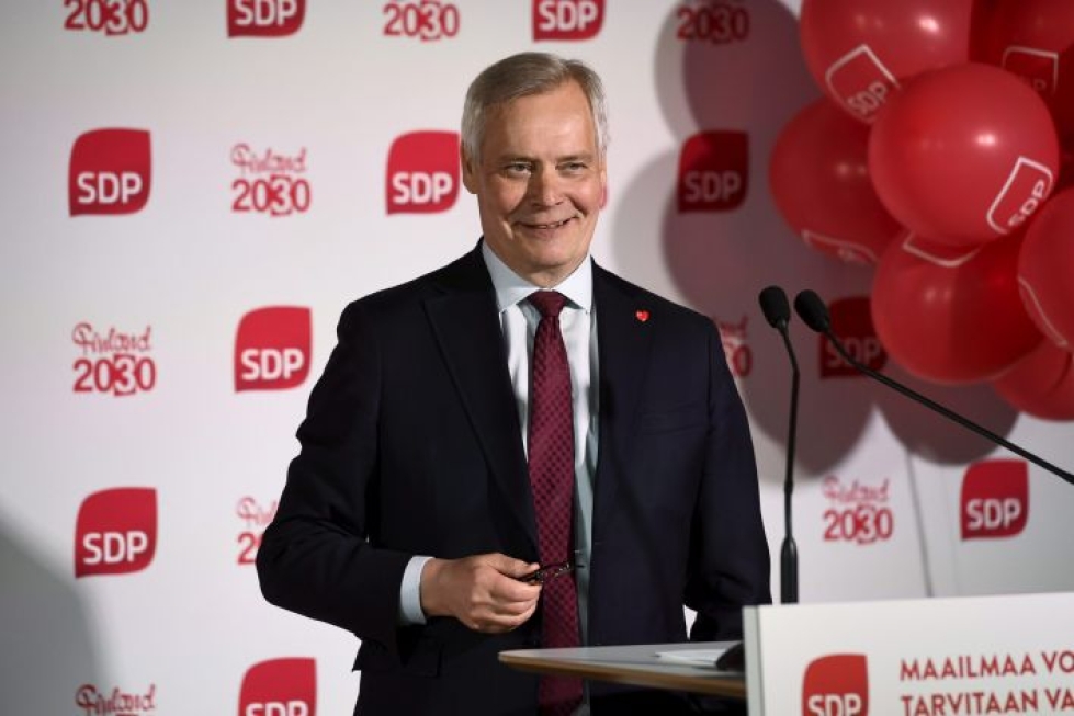 SDP:n puheenjohtaja Antti Rinne piti virtuaalipuheen Käpylän työväentalolta 1. 5. 2020. 