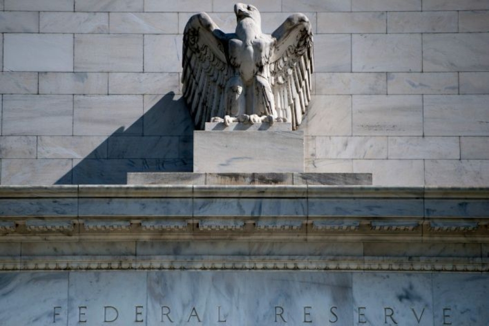 Yhdysvaltain keskuspankki laski korkoaan ensi kertaa sitten vuoden 2008 finanssikriisin. LEHTIKUVA / AFP