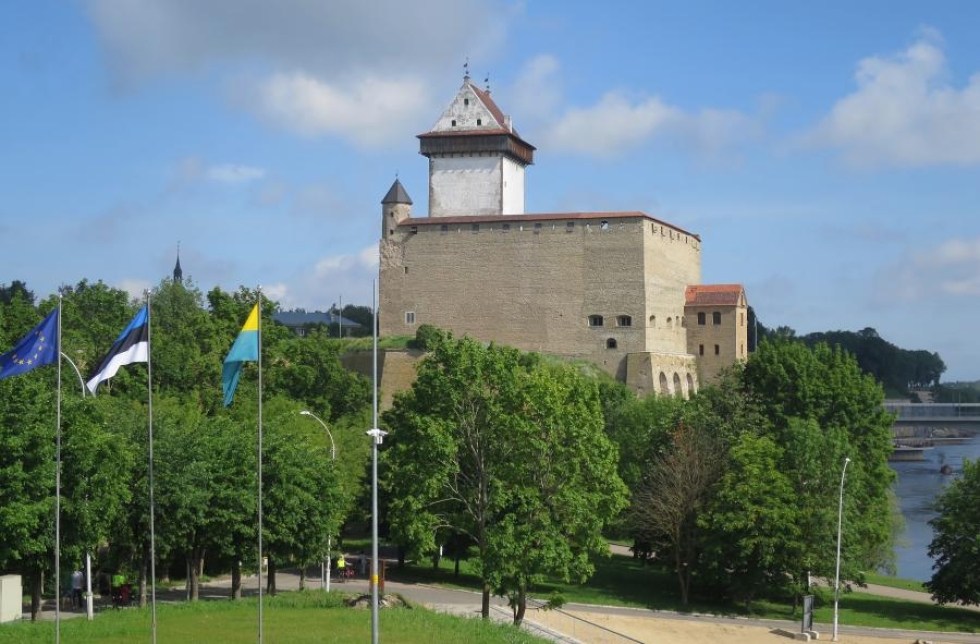 Hermannin linnoitus on Narvan näyttävin rakennus.