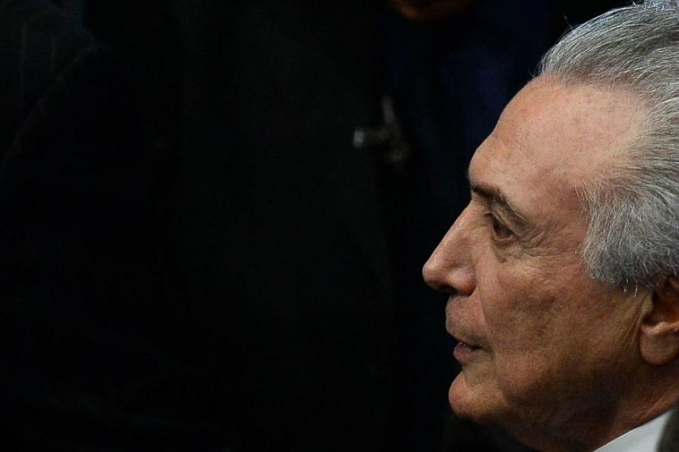 Brasilian uusi presidentti Michel Temer on lupaillut "uutta aikakautta" maansa hallintoon. LEHTIKUVA/AFP