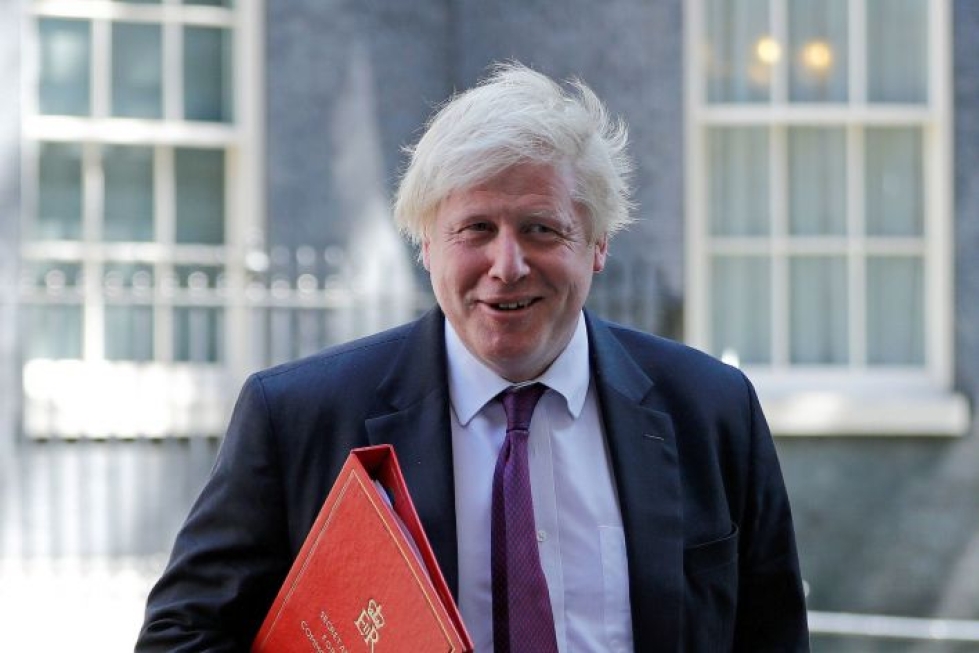 Boris Johnson vahvisti asian brittimedialle. LEHTIKUVA/AFP