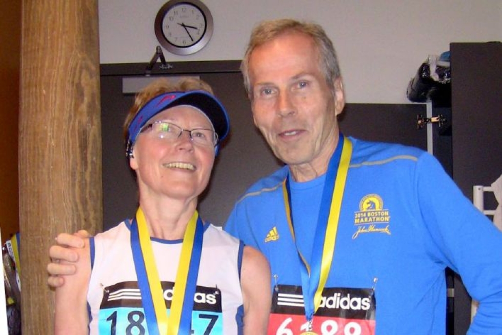 Urpo Naumanen innostui juoksusta vaimonsa Päivin kautta. Bostonin maratonilla vuonna 2014 Urpo Naumanen voitti 65-vuotiaiden sarjan.