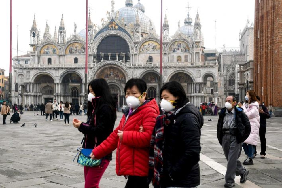 Koronavirustartunnat ovat levinneet Italiassa Milanon seudulta Toscanaan ja Sisiliaan. LEHTIKUVA /AFP