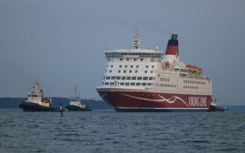 Viking Linen Amorella ajoi karille syyskuussa. LEHTIKUVA / Niclas Nordlund